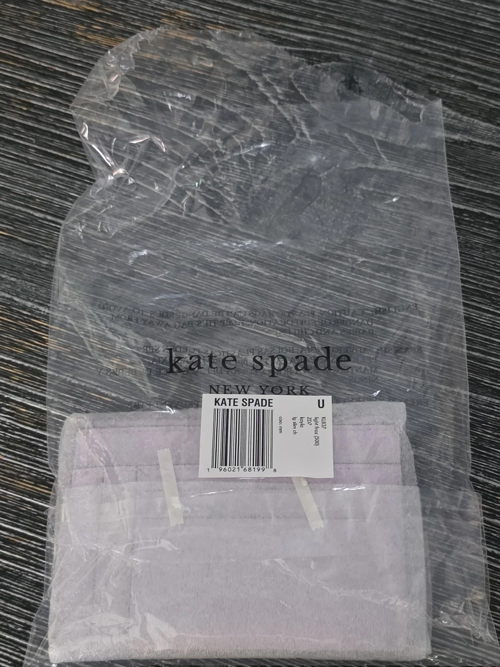 kate spade light lavender card sleeve